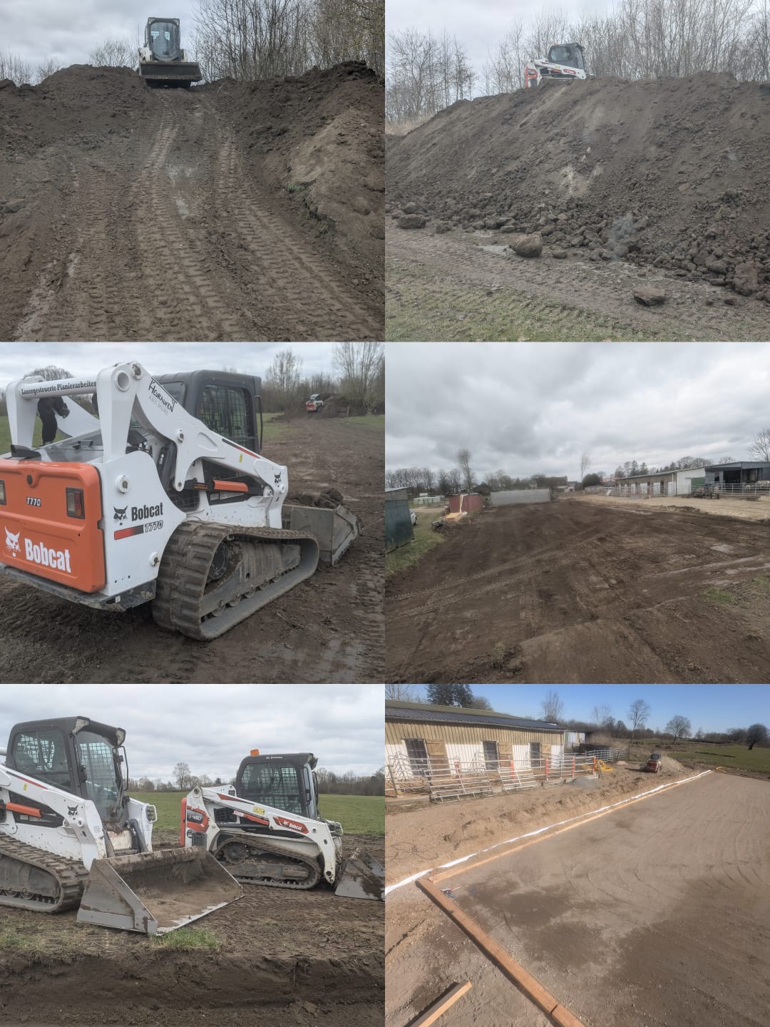 Erdarbeiten mit Bobcat