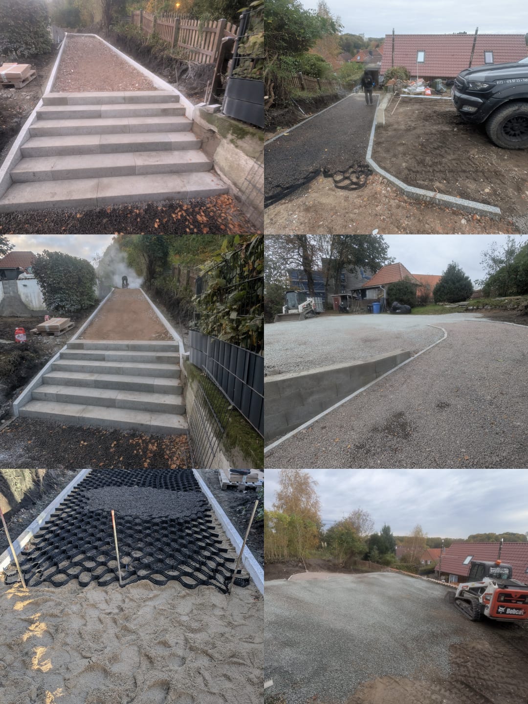 Hofbefestigung mit Treppen